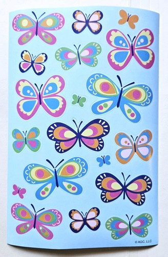 Foglio adesivo farfalle - foglio,