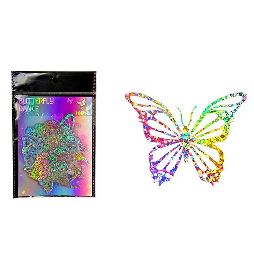 Adesivi farfalla glitter - 2x(adesivi,