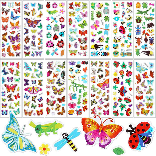 200pcs insetti farfalla - 200pcs, 3d