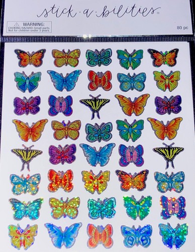 Adesivi farfalla multicolor - farfalla, "multicolor
