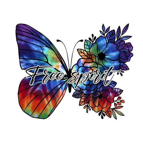 Adesivo farfalla - farfalla, pollici)