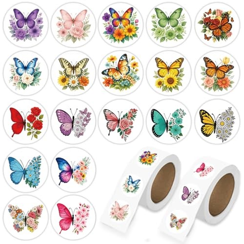 1000 pezzi adesivi farfalla - 1000,