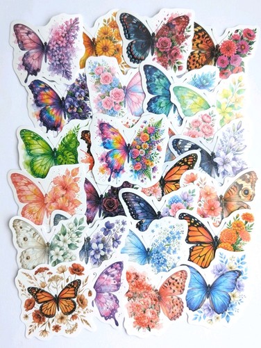 Adesivi farfalla floreale 50x