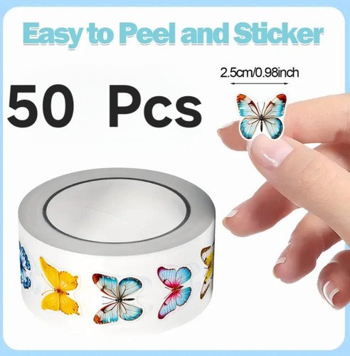 50x adesivi farfalla - 50x,