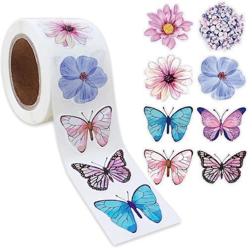 100 500pz adesivi - adesivi, fiori