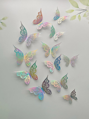 Adesivi murali farfalla set - adesivi, 3d