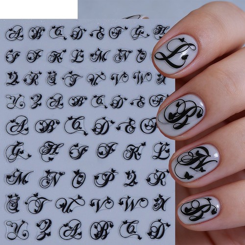 Adesivi nail art corsivo - art,