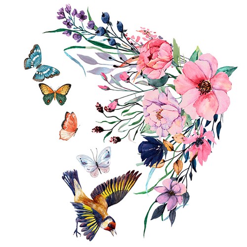 Adesivi murali fiori - fiori,